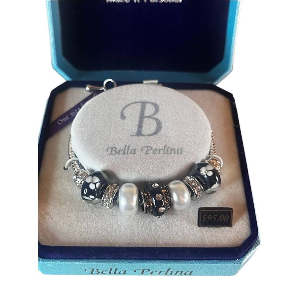Bella Perlina‎ Silver Tone Charm Bracelet - Picture 2 of 5
